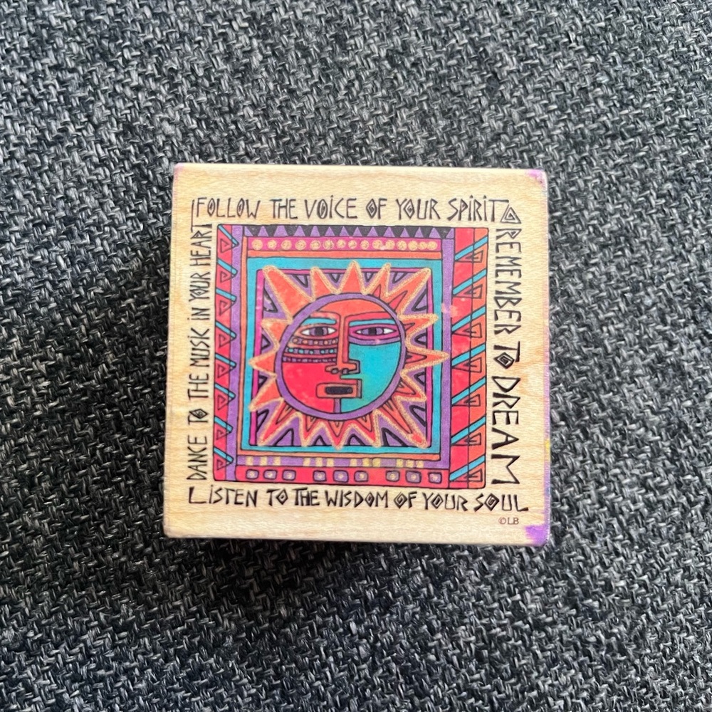 •Laurel Burch Sun Spirit Rubber Stamp by All Night Media•
